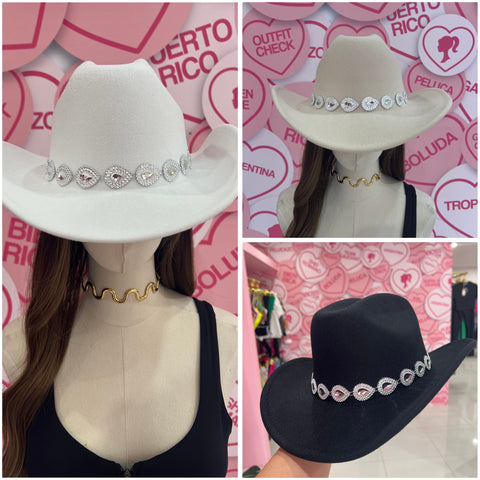 Gorro Rhinestone Drop