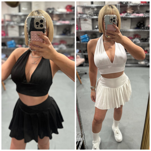 Halter V Crop Top
