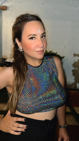 Baires Glitter top