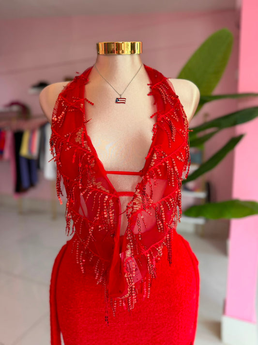 Halter Mesh top
