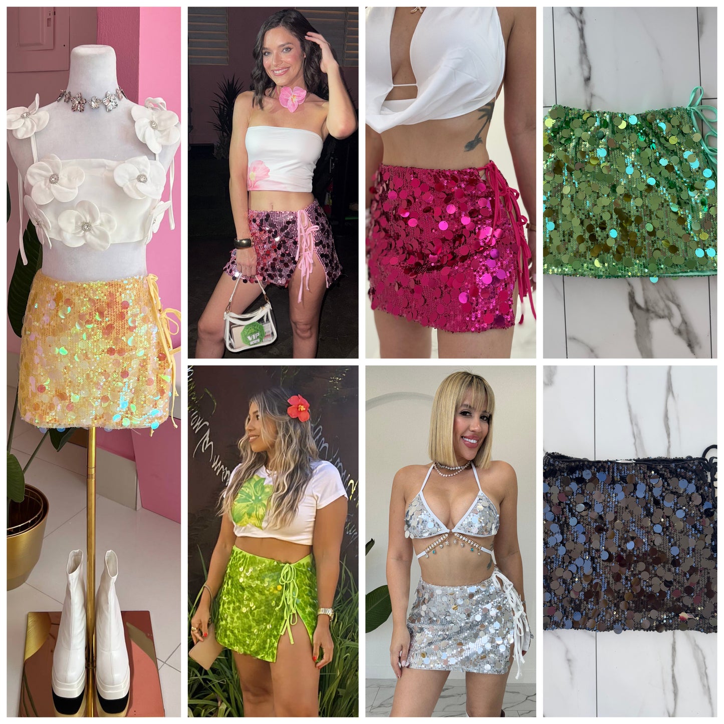 Amarradita Sequins Skirt