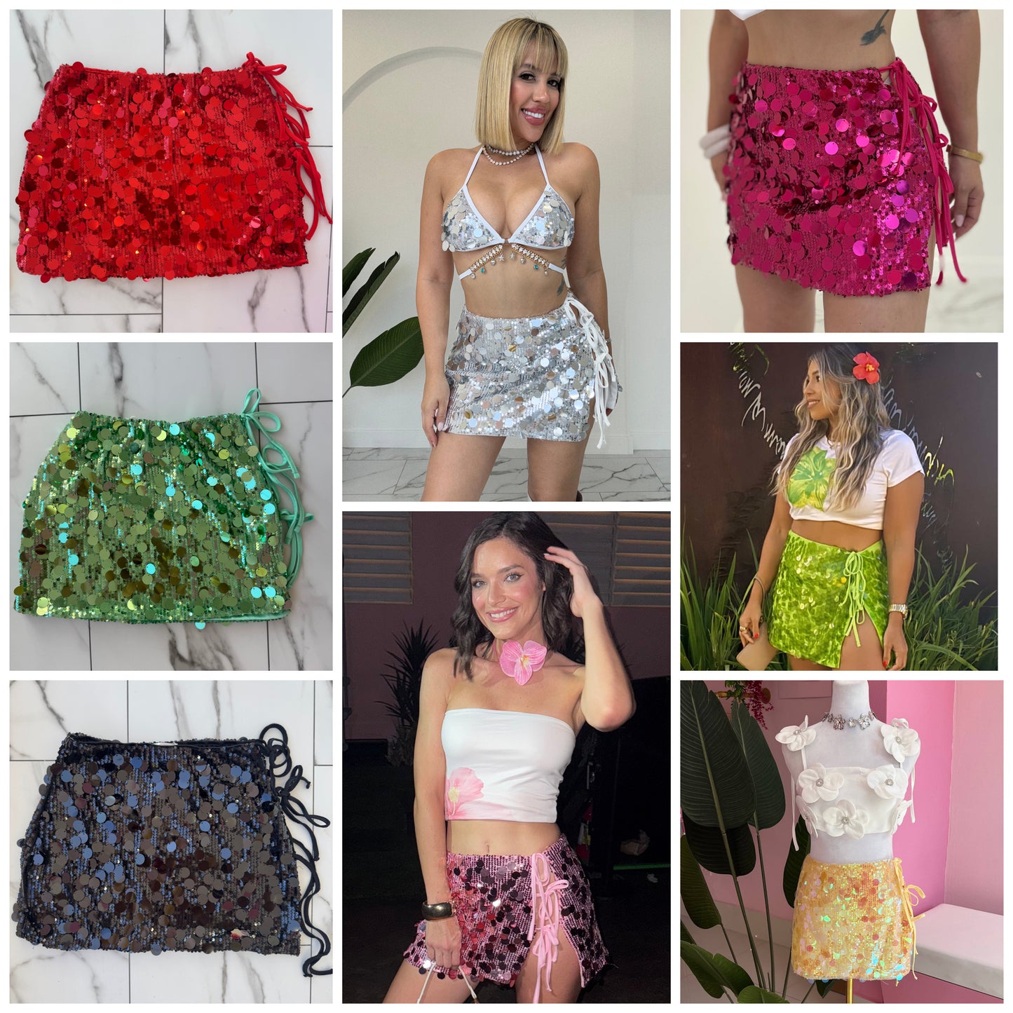 Amarradita Sequins Skirt