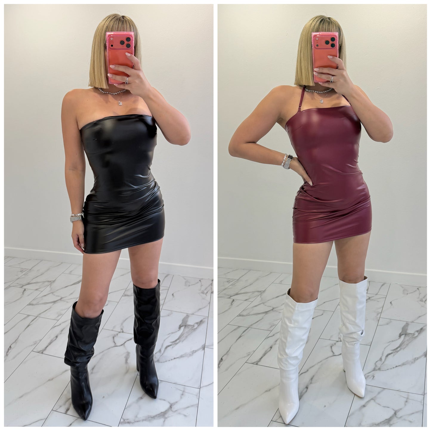 Mini Leather Dress
