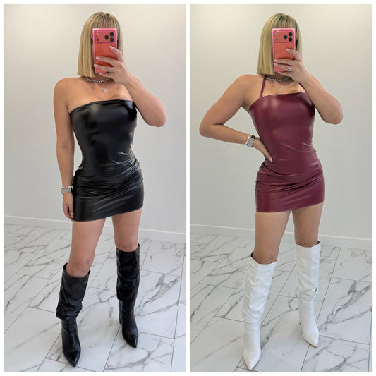 Mini Leather Dress