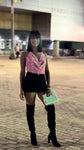 Otoño Skort (negro y blanco)