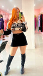 Otoño Skort (negro y blanco)