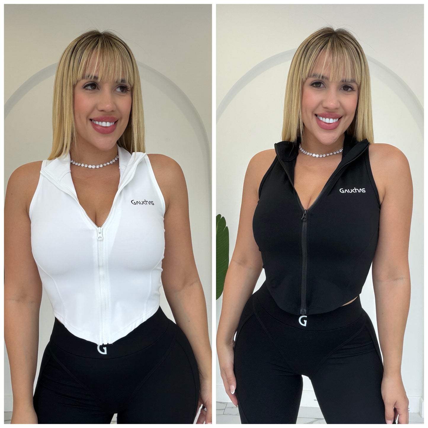 Zipper V Sport Top