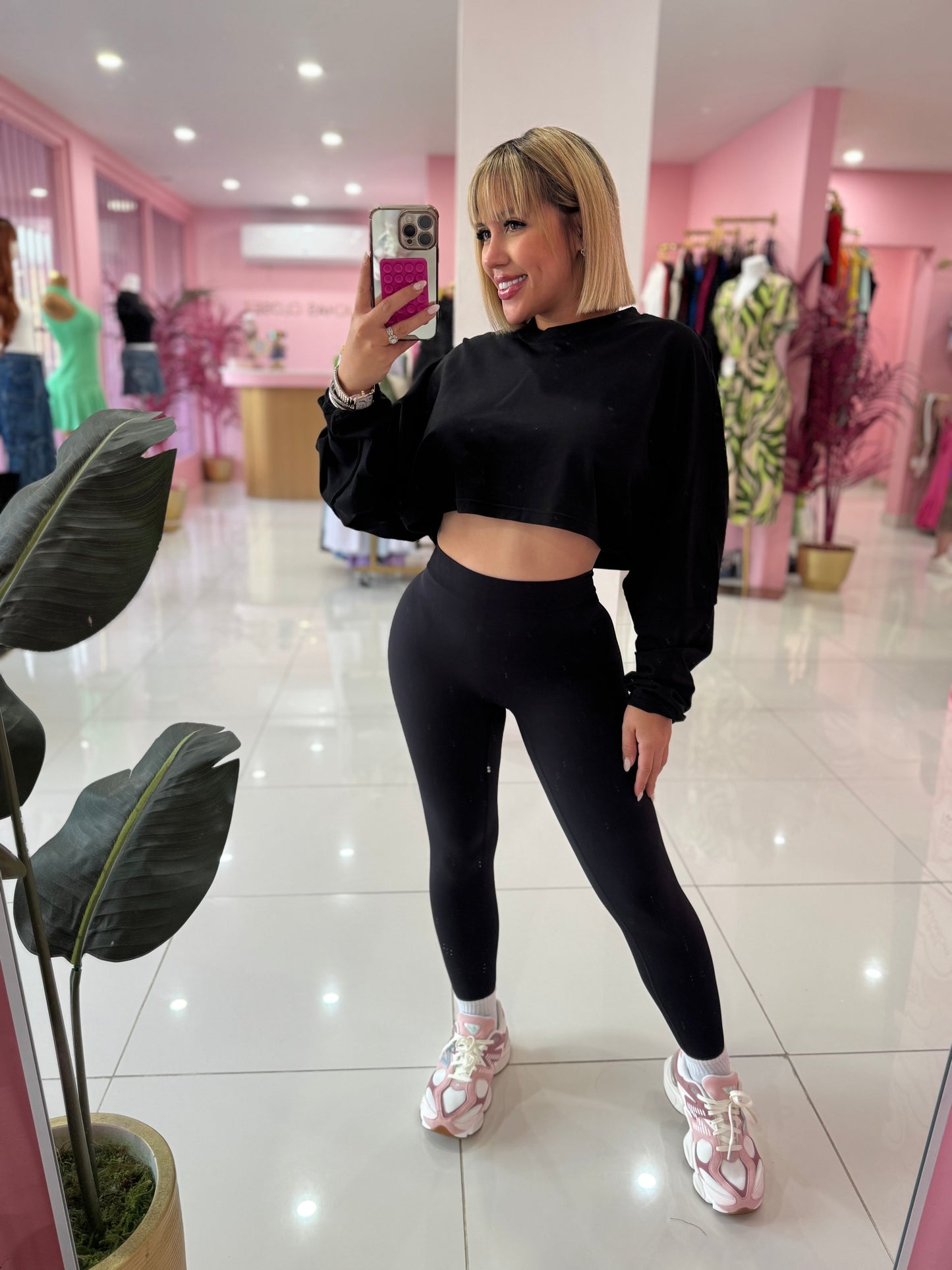 Skinny V legging Negro
