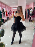 Black Mesh Dress