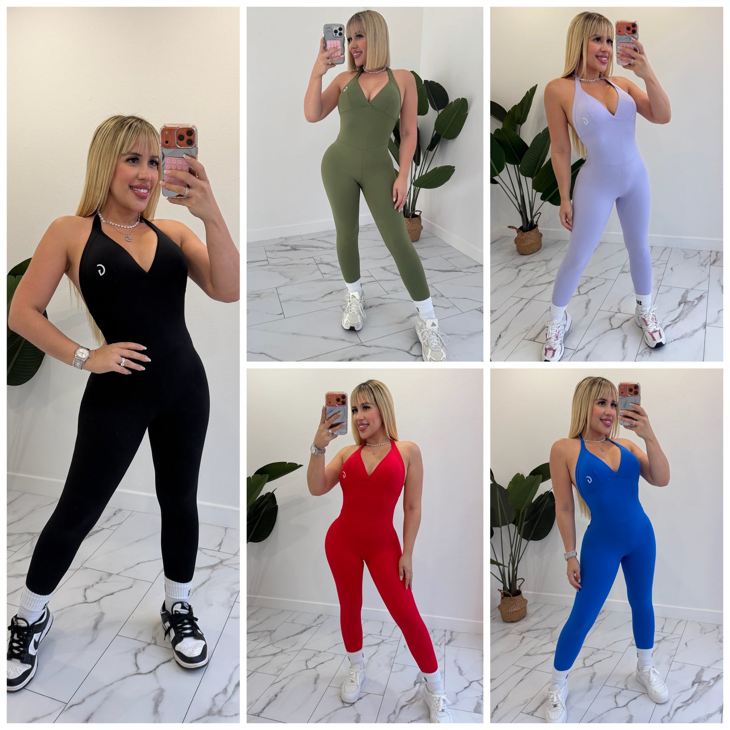 Jumpsuit Halter Bolsillos Sport