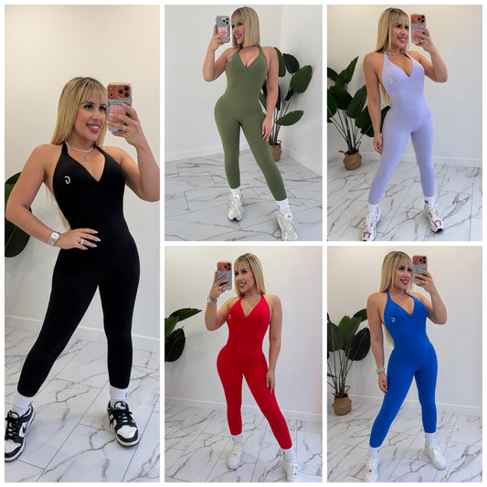 Jumpsuit Halter Bolsillos Sport