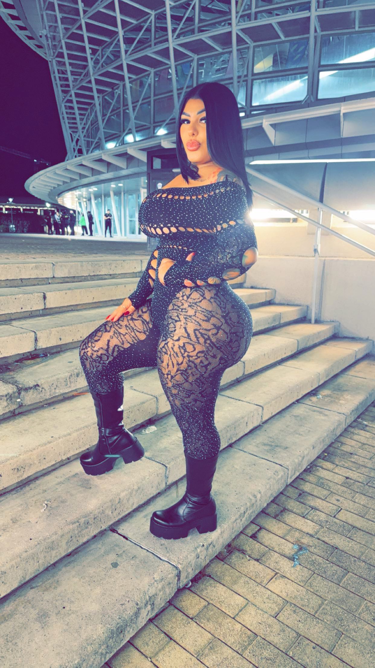 OS Rhinestone Jumpsuit