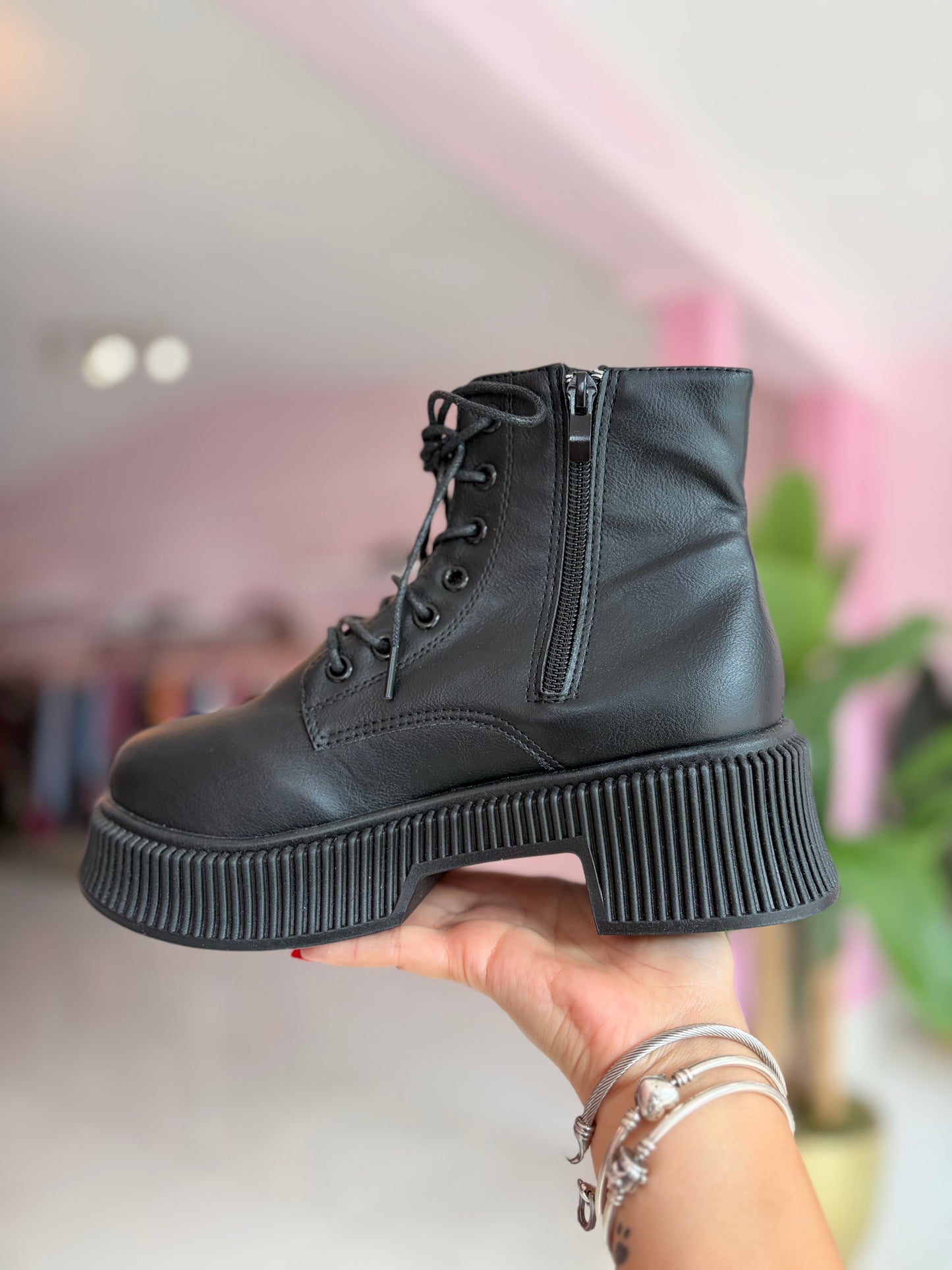 Low combat botas