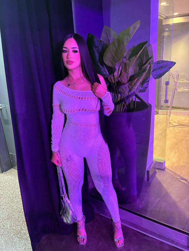 OS Rhinestone Jumpsuit