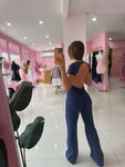 Enterizo palazzo estilo TShirt (espalda abierta) sport