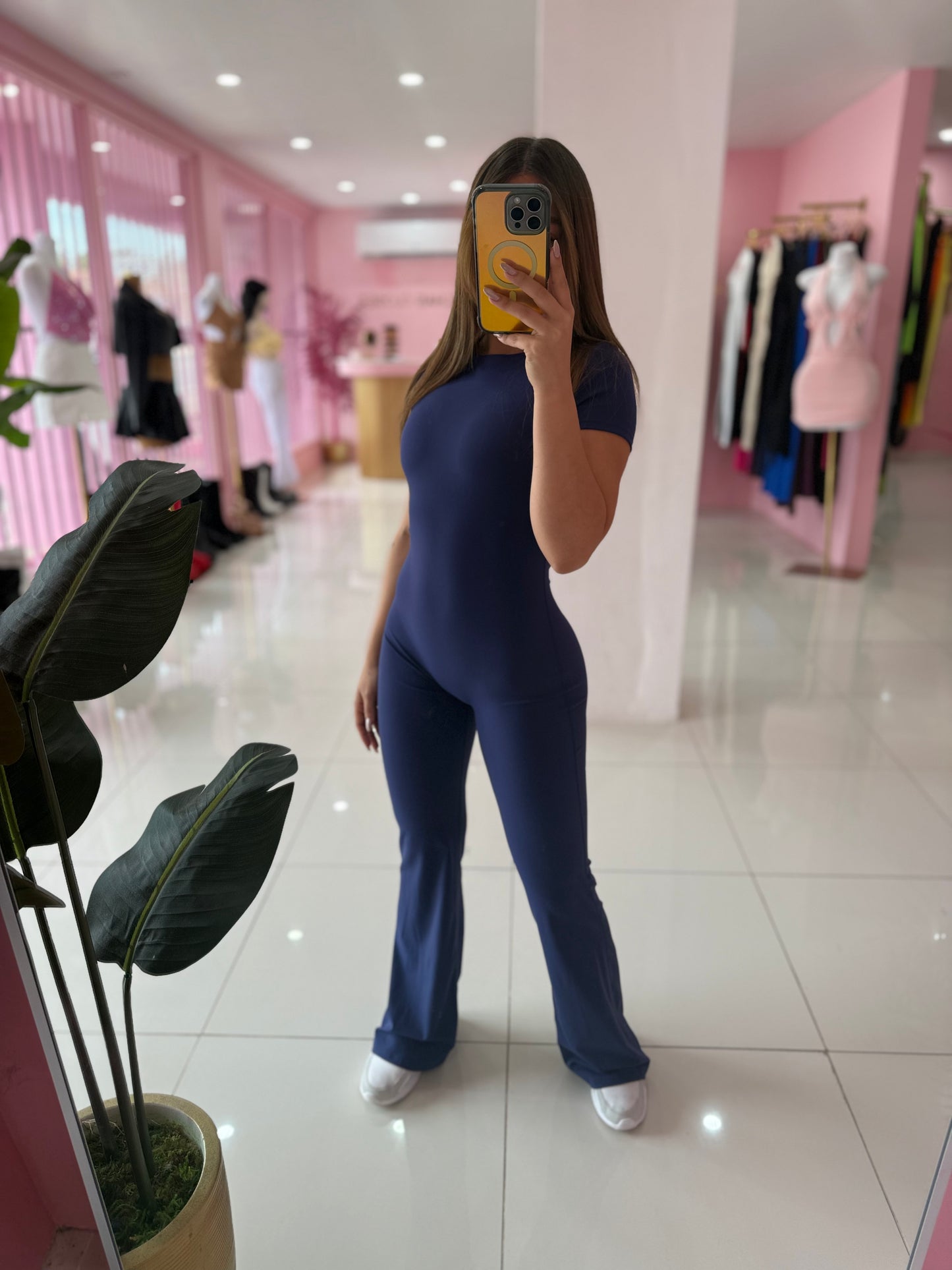 Enterizo palazzo TShirt(espalda abierta) sport