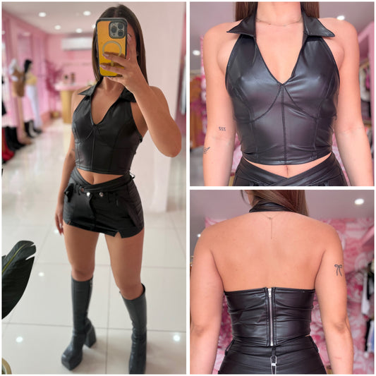 Cuellito Leather top