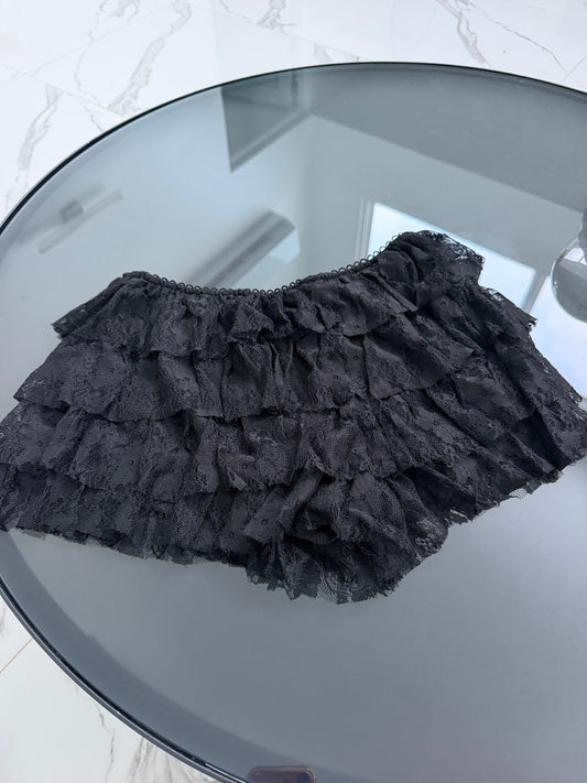 Short coquette encaje