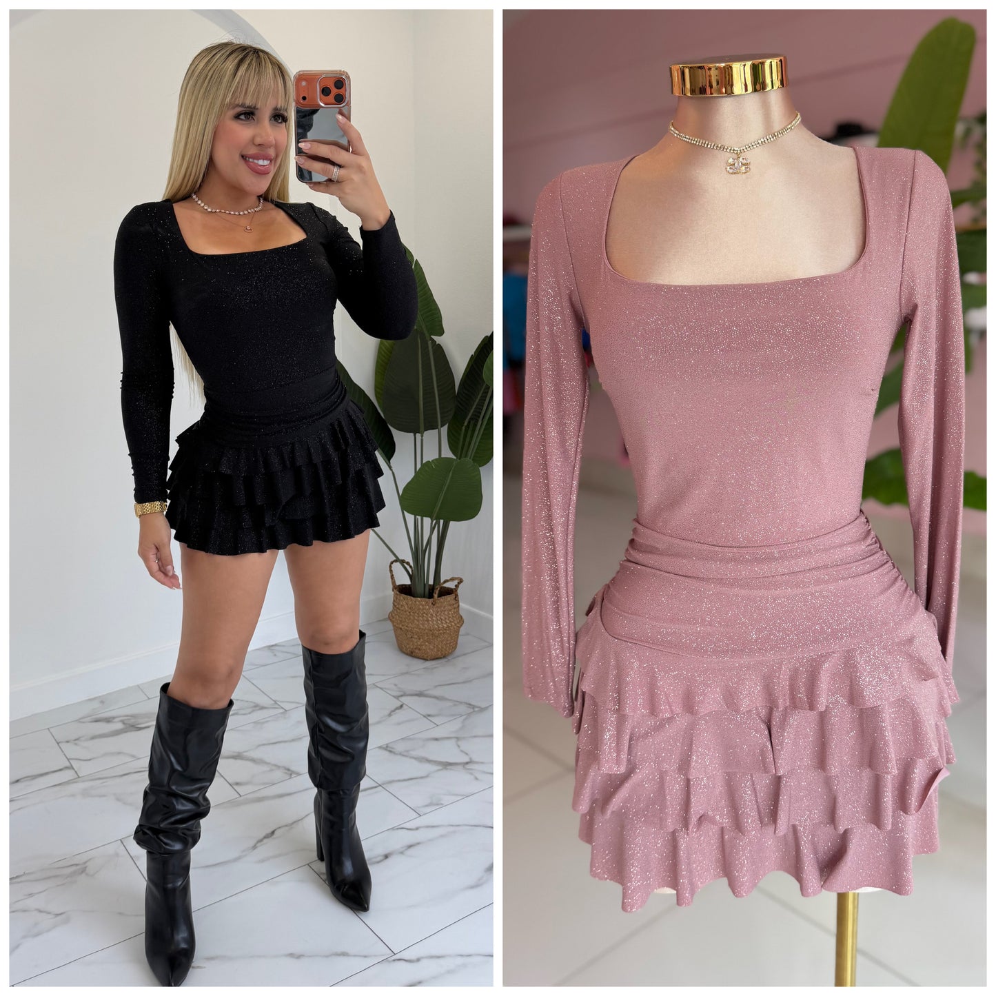 Manga larga Night dress