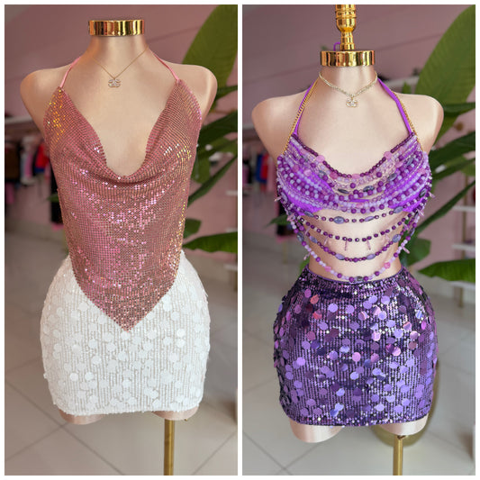 Viral Sequins Skirt