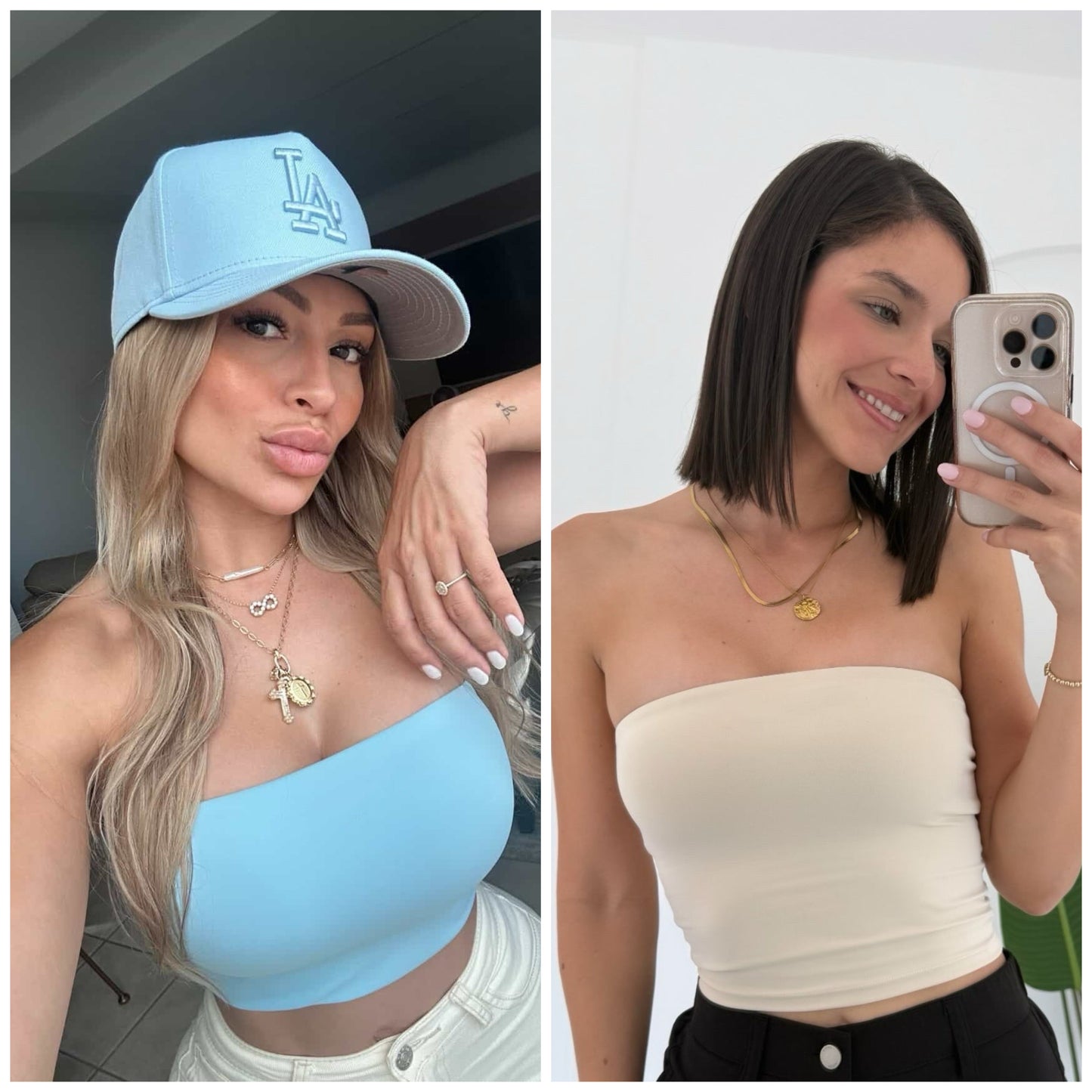 Strapless cute sport top