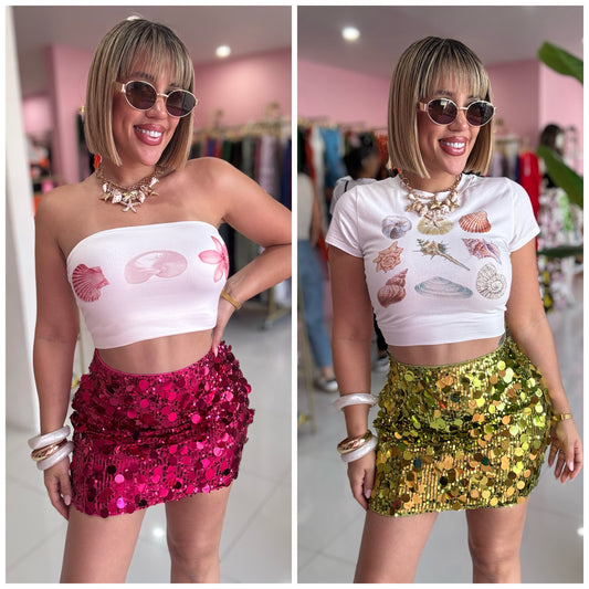 Big sequins skirt