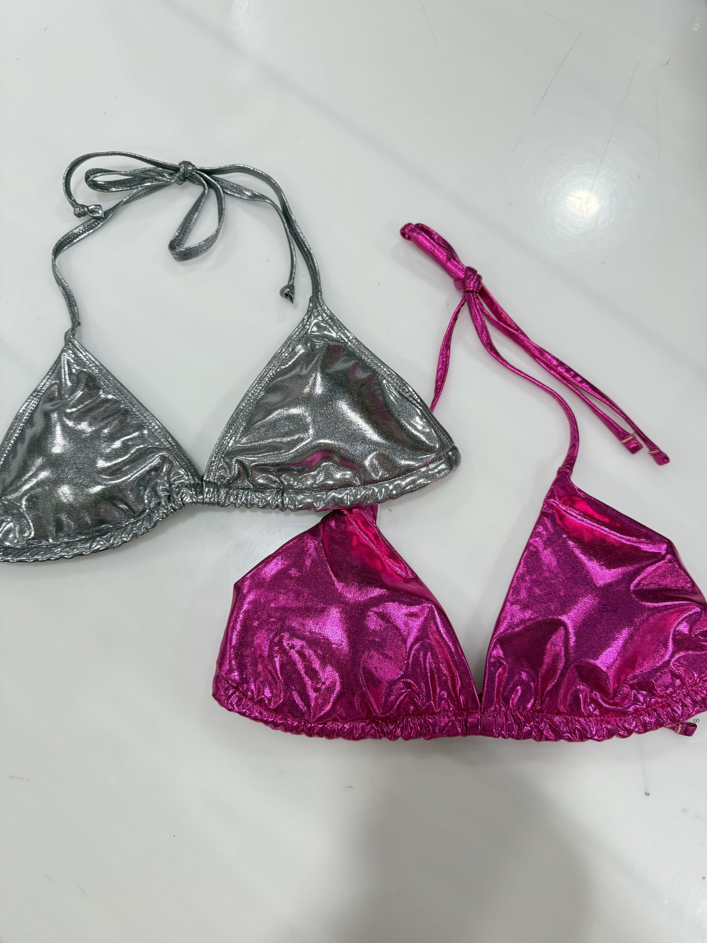 Leather Triangulito Top