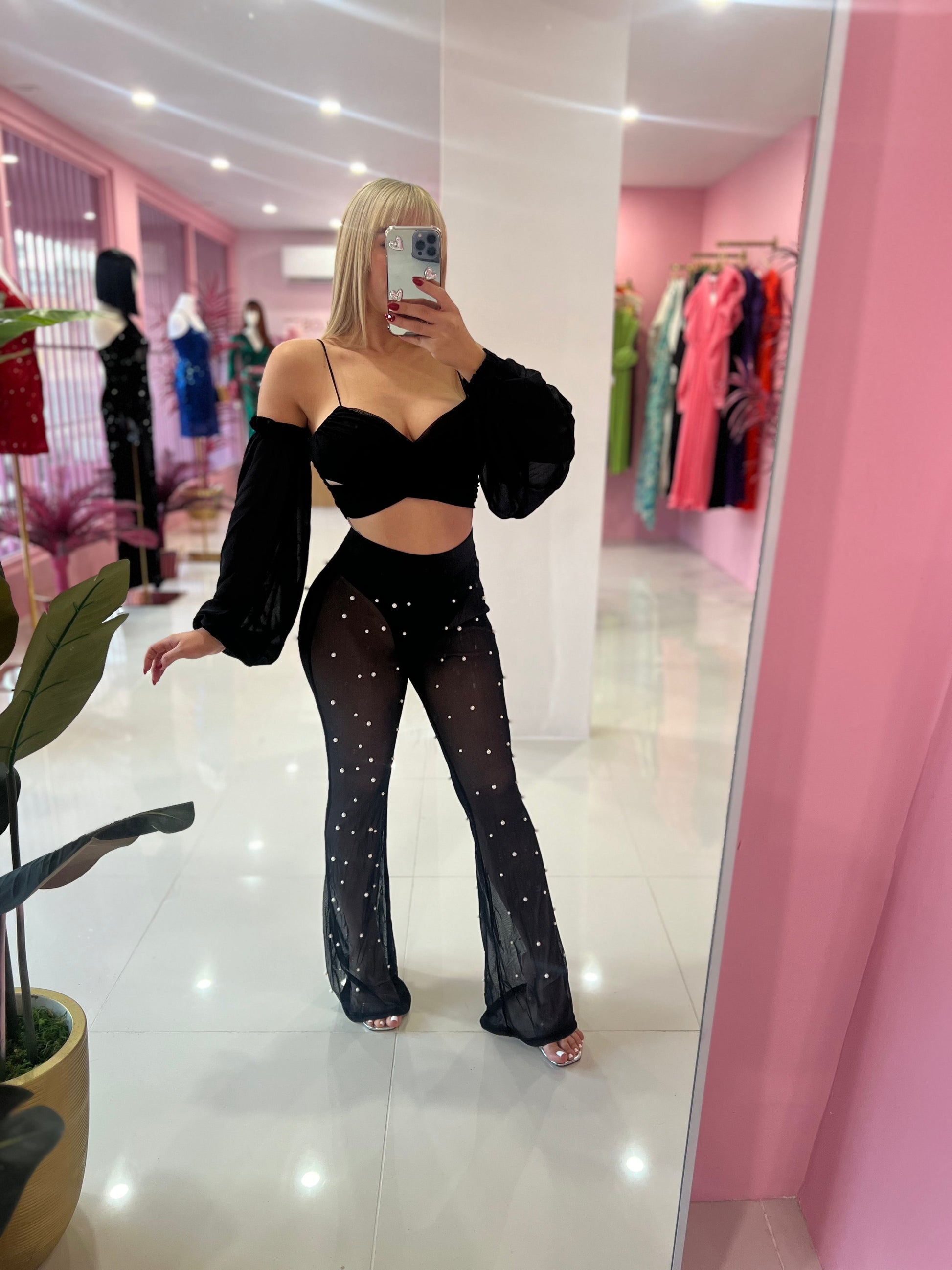 Perlas Mesh Palazzo