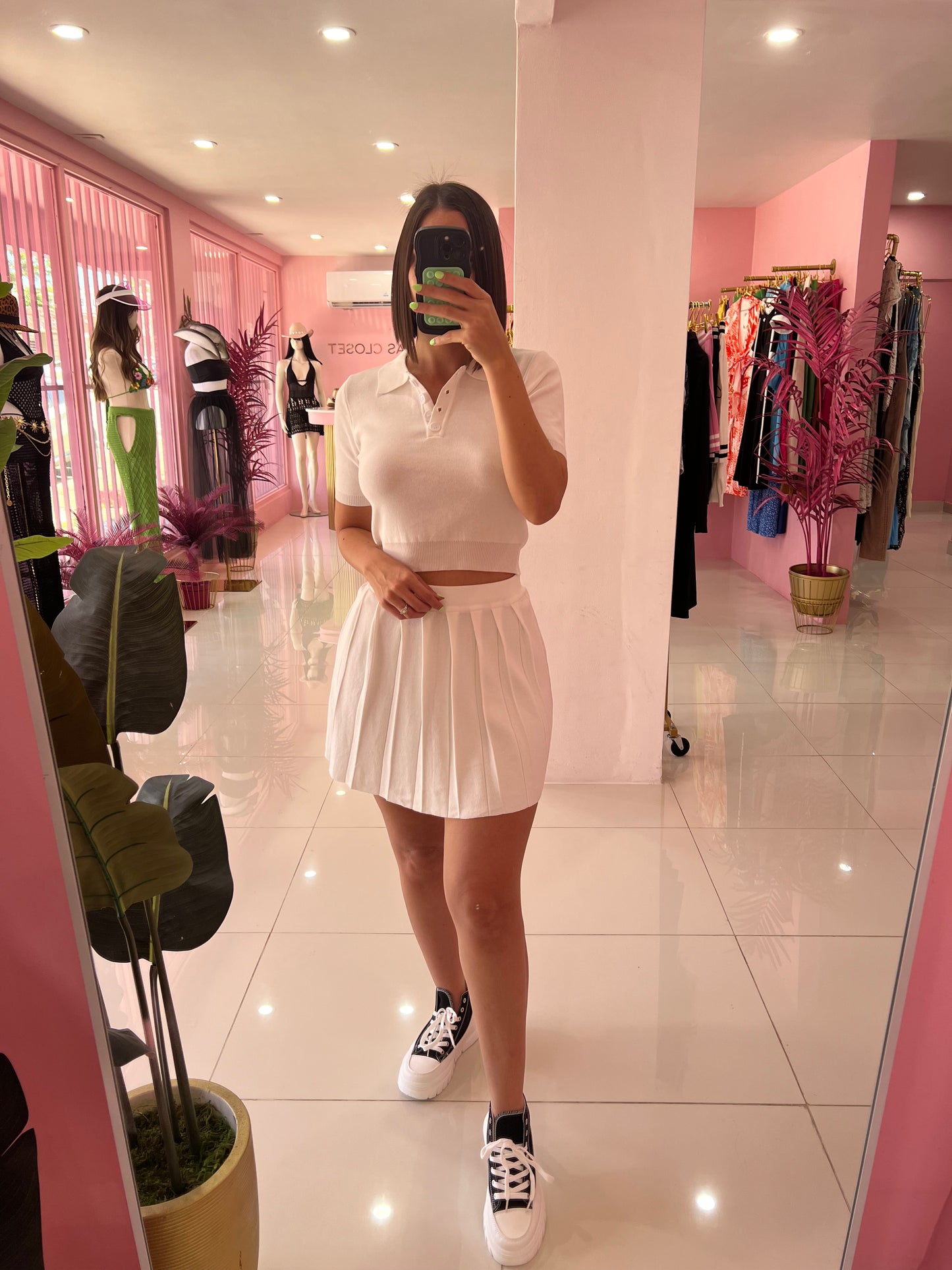 Spandex Tenis Skirt Set