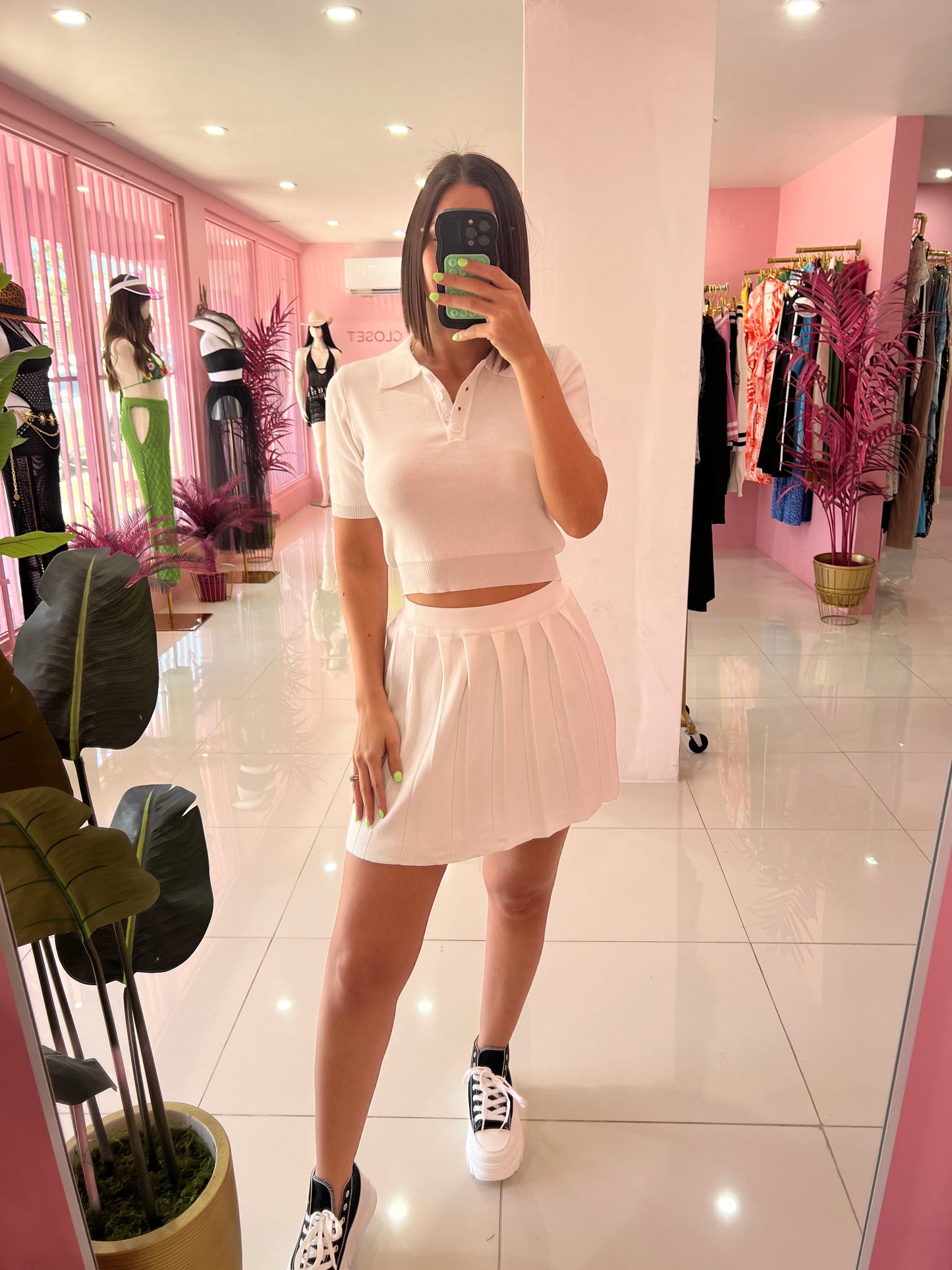 Spandex Tenis Skirt Set