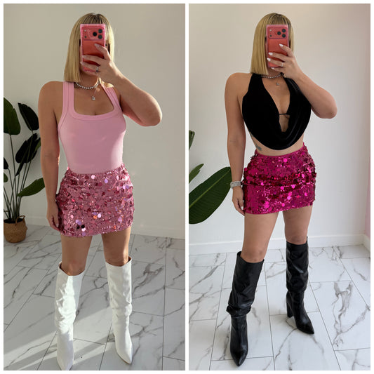 Viral Sequins Skirt