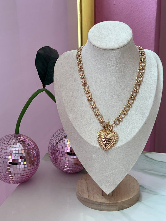 Collar Gold corazón