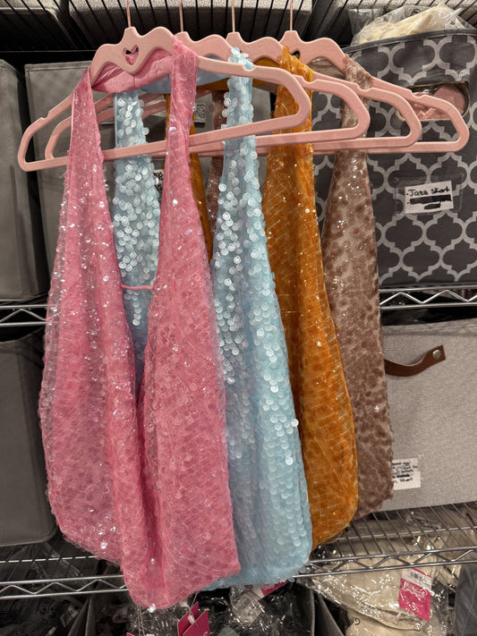 Sequins Colors halter top