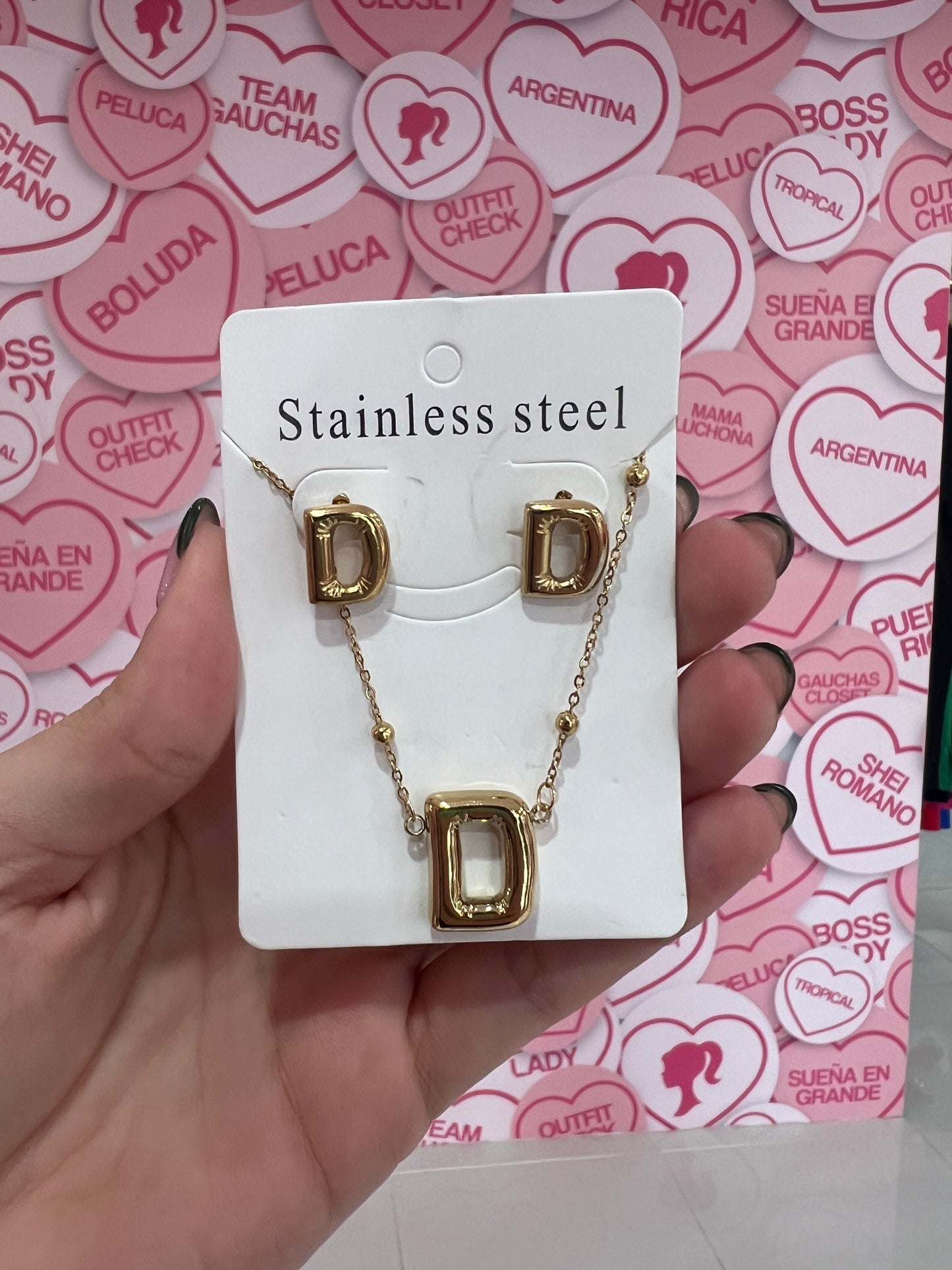 Set de letra Stainless Steel