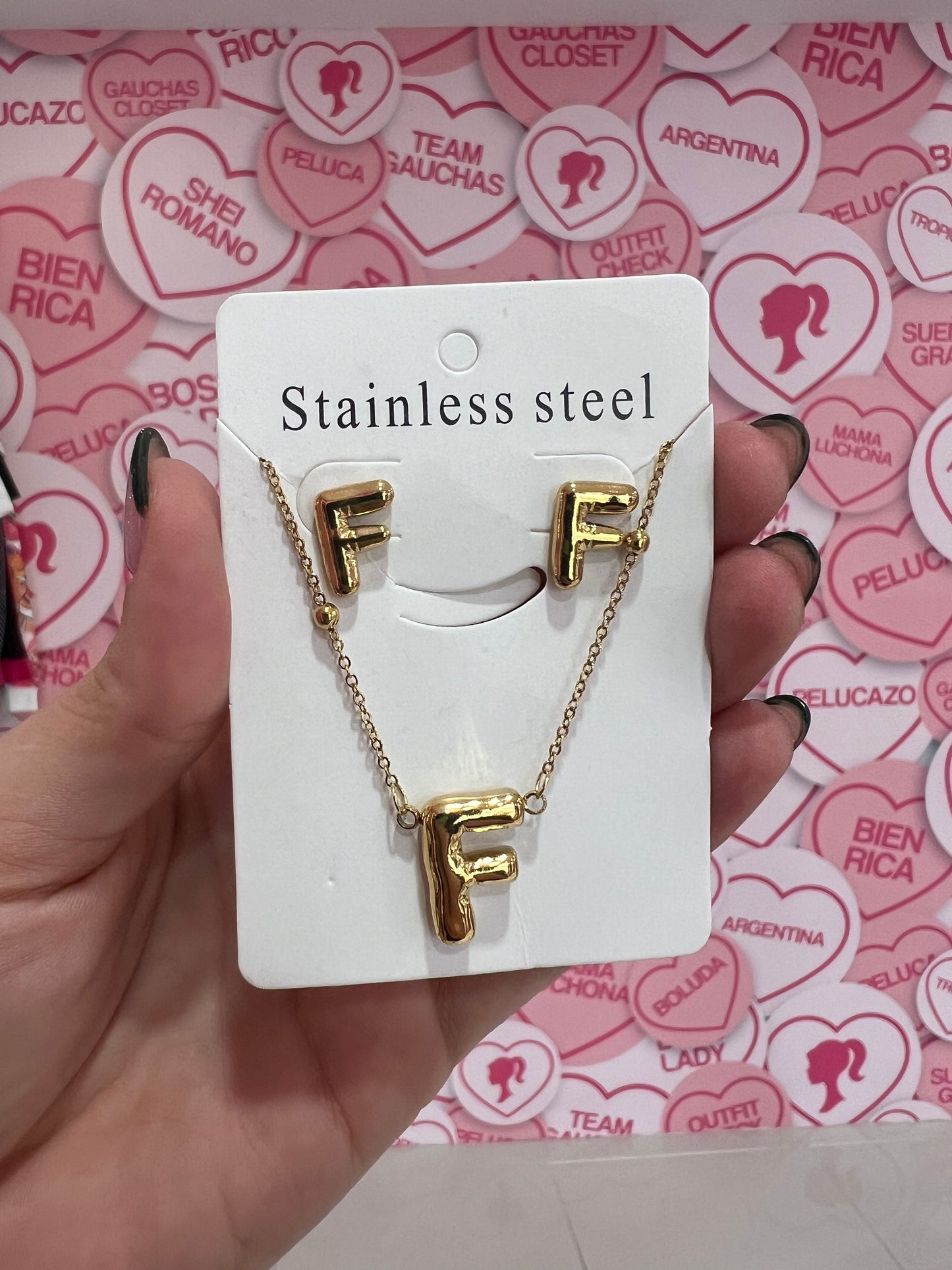 Set de letra Stainless Steel