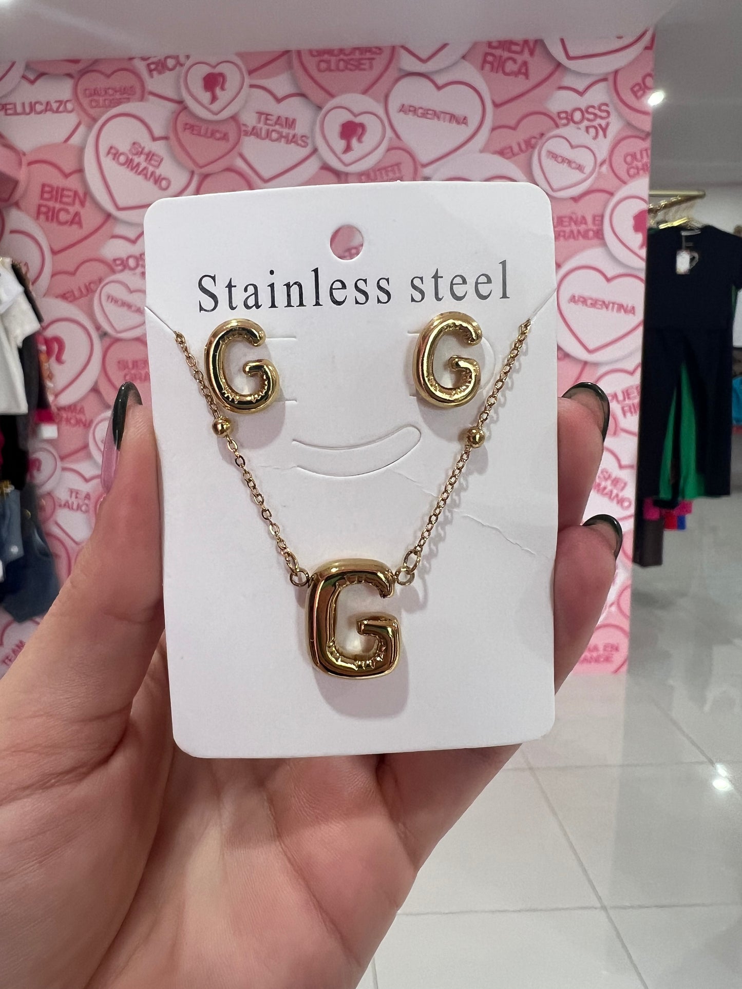 Set de letra Stainless Steel