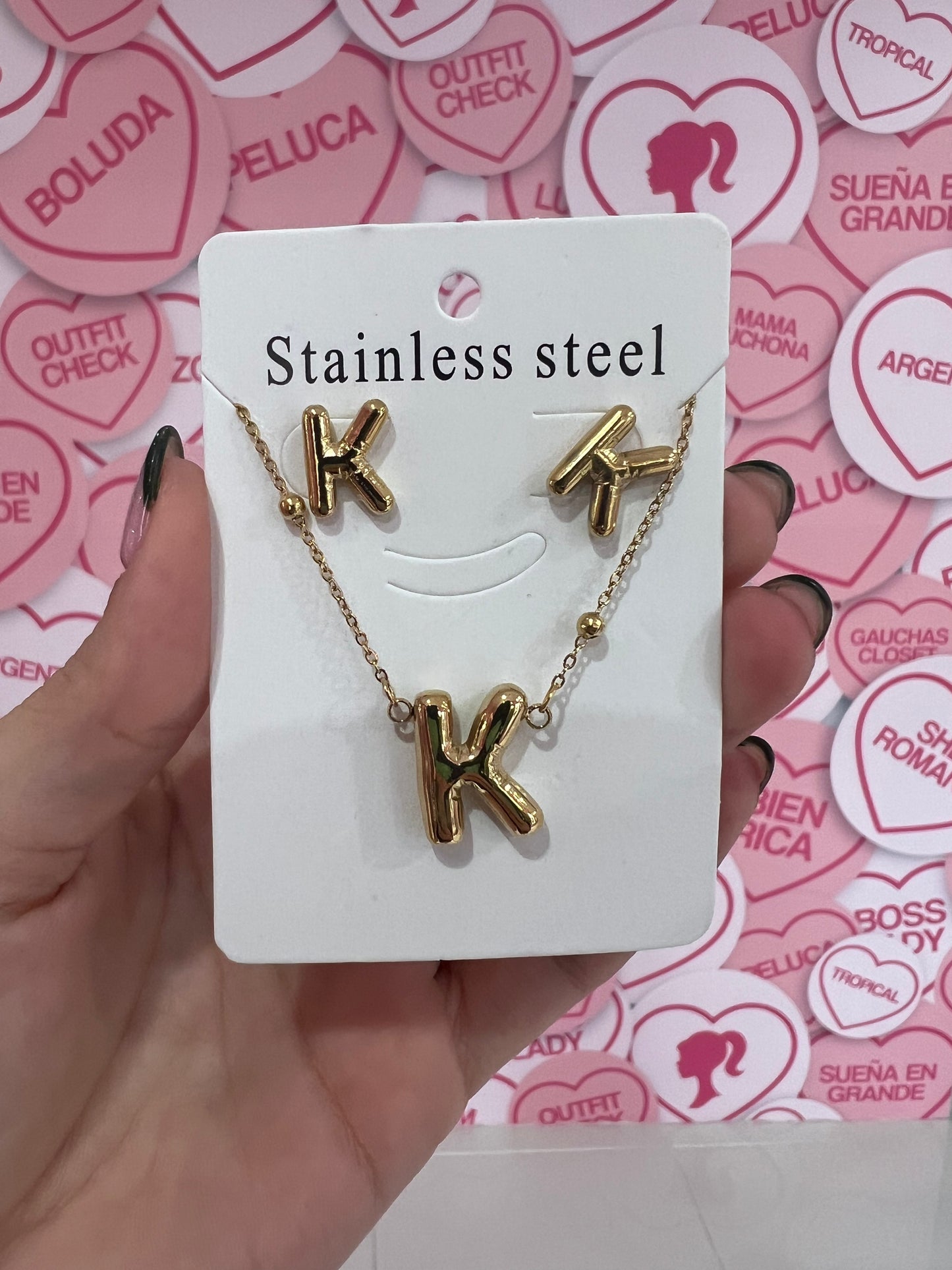 Set de letra Stainless Steel