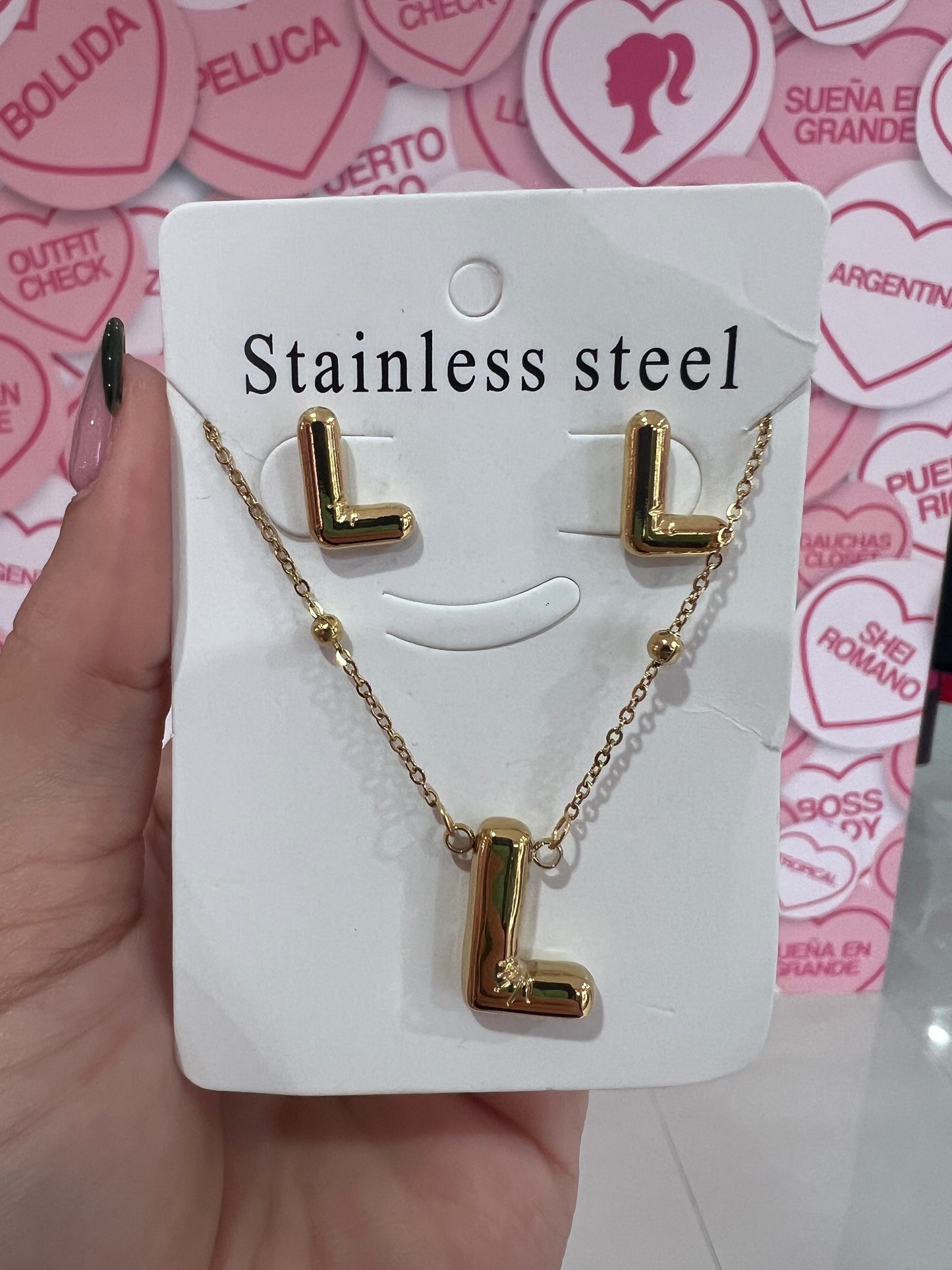 Set de letra Stainless Steel