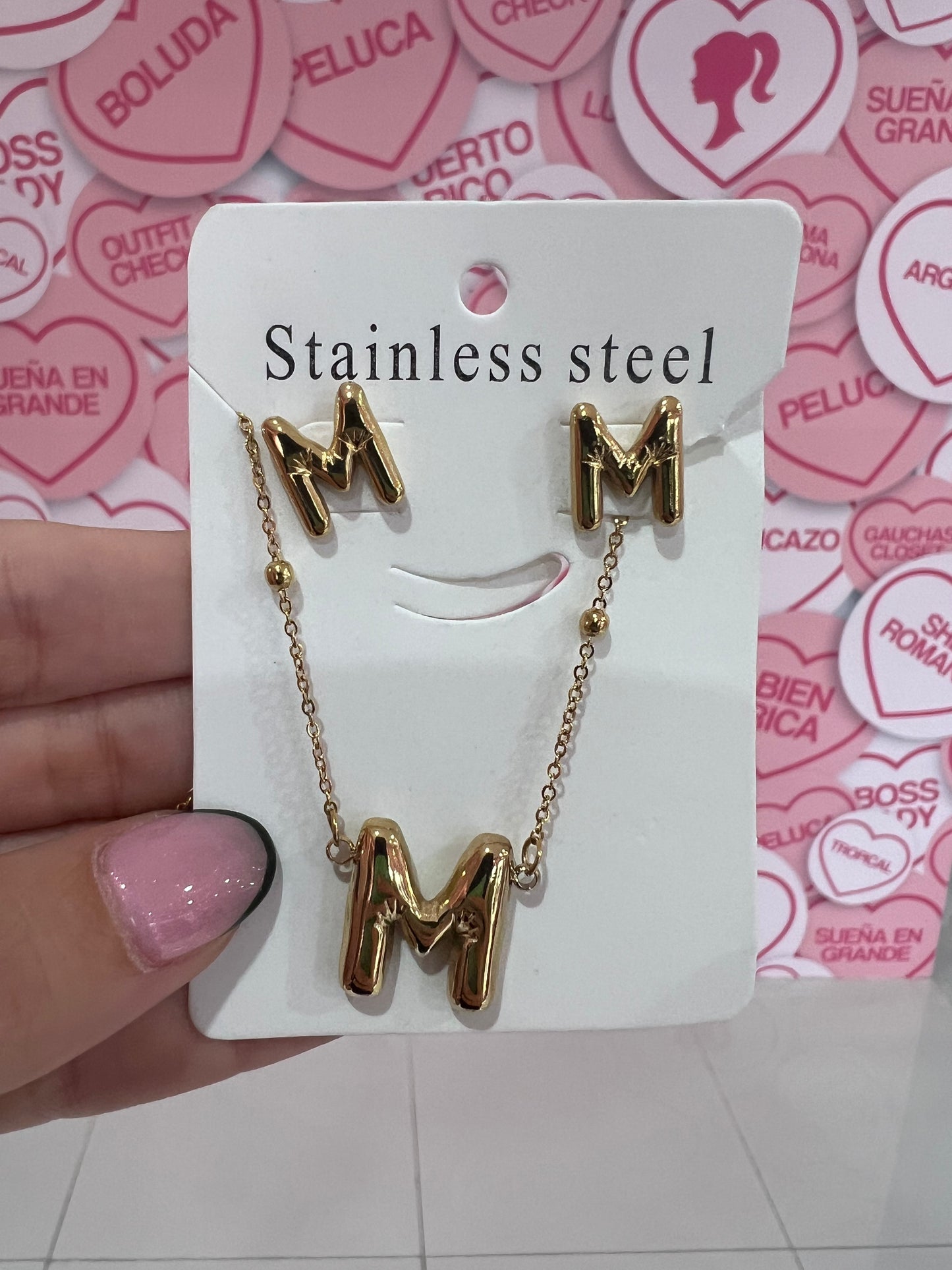 Set de letra Stainless Steel