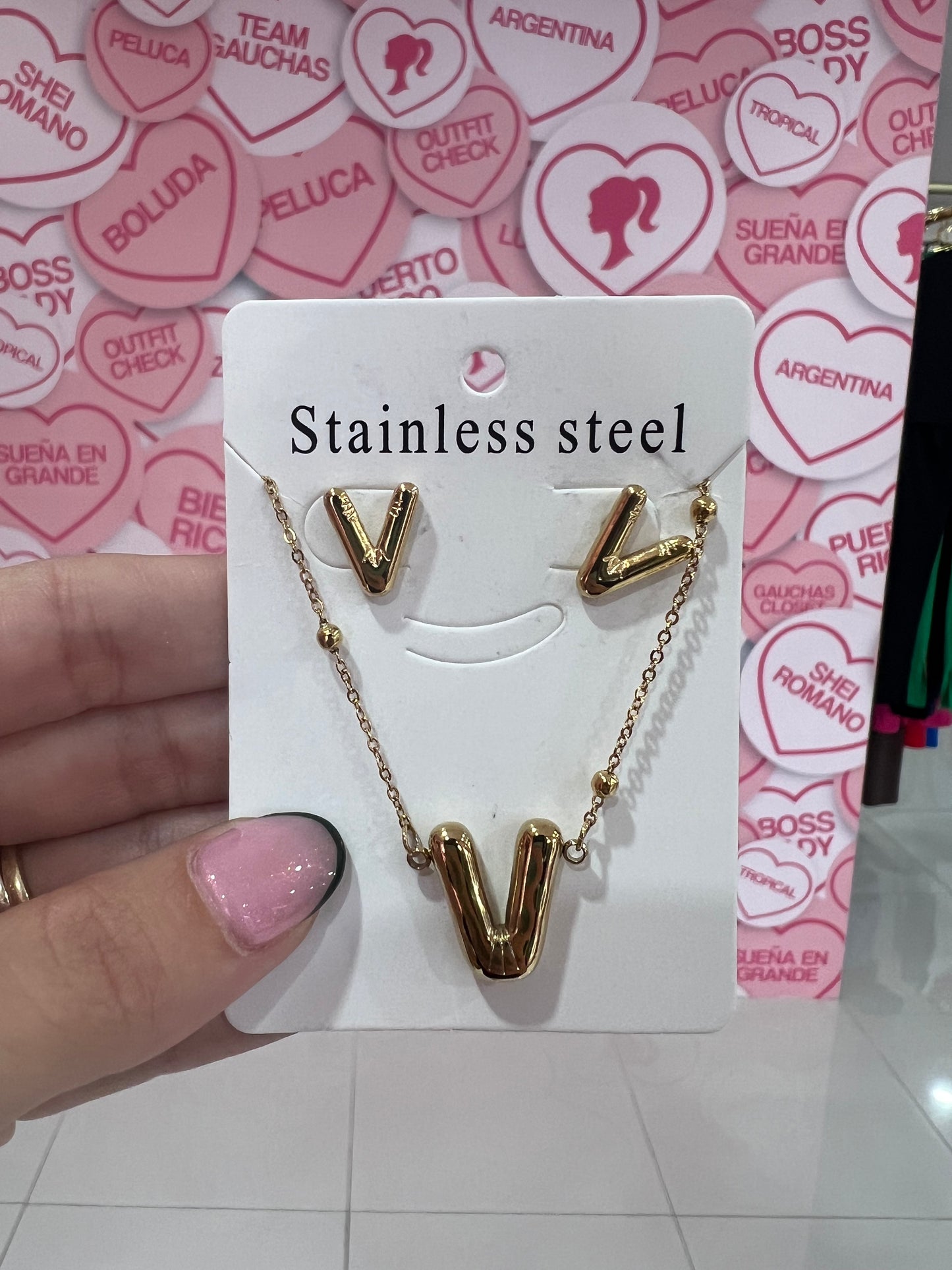 Set de letra Stainless Steel