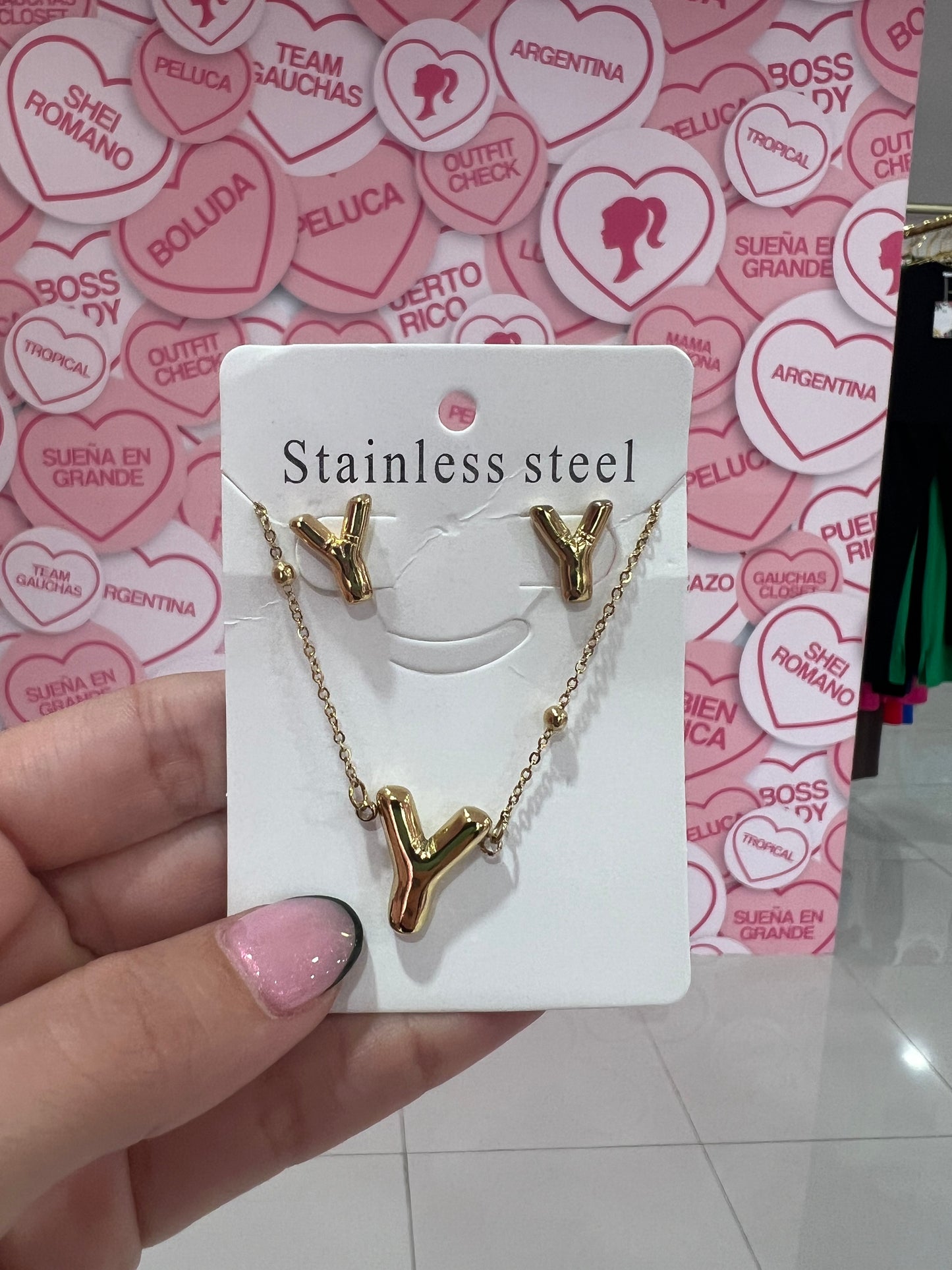 Set de letra Stainless Steel