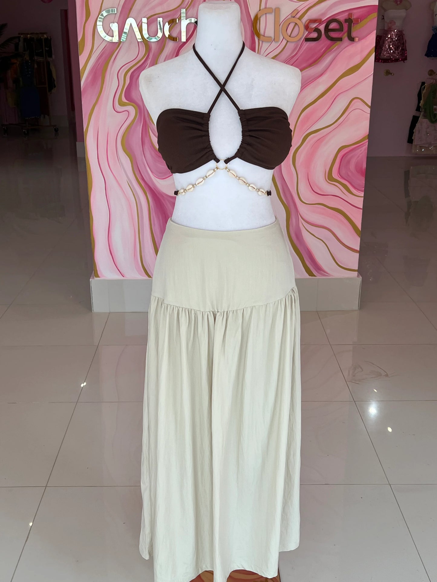 Pockets Maxi skirt