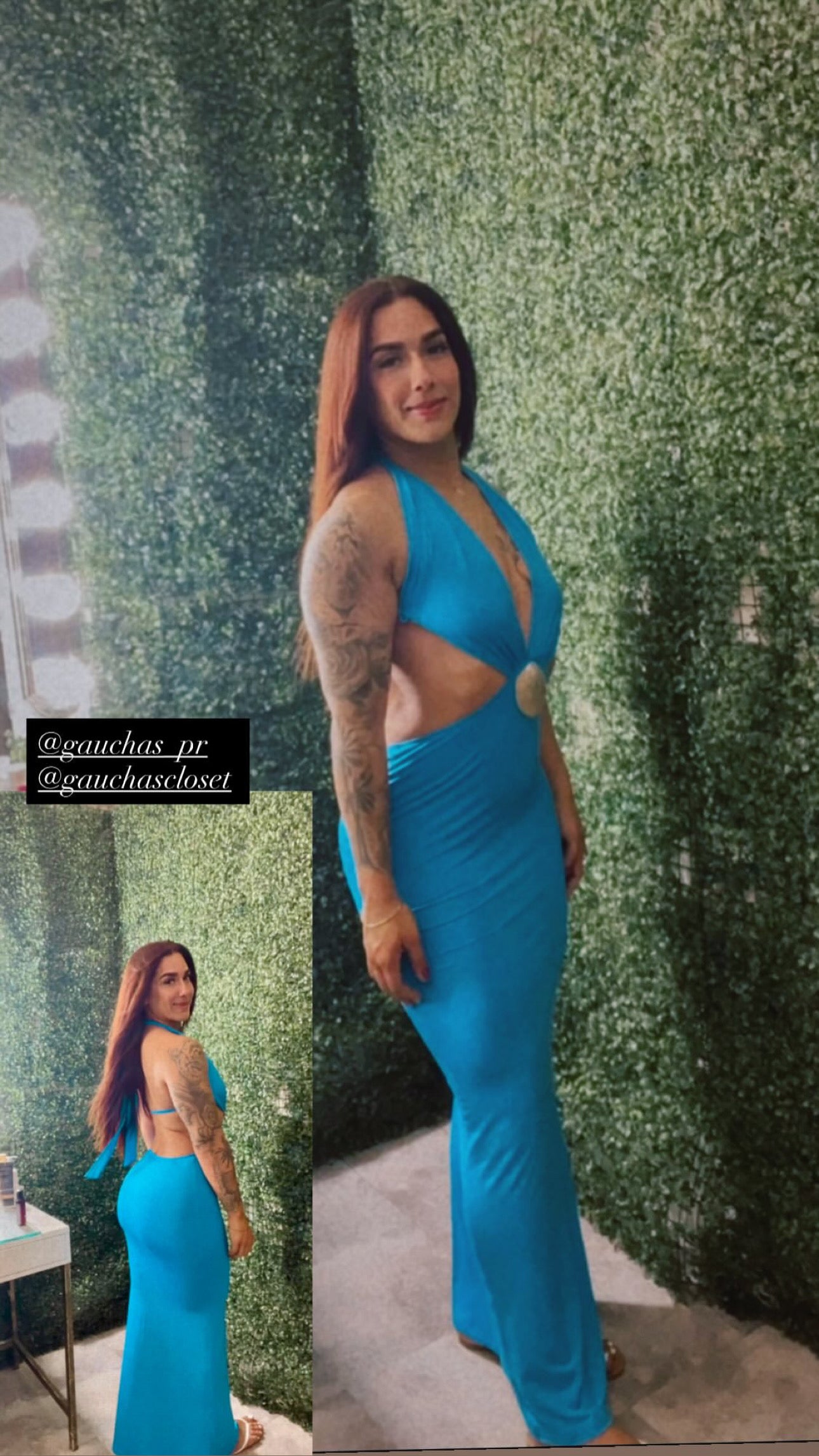 Shell long dress