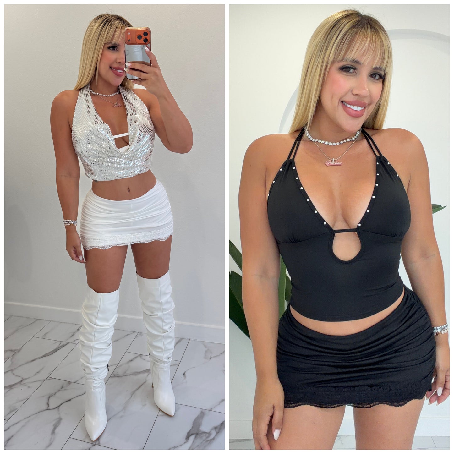 Mini encaje skort