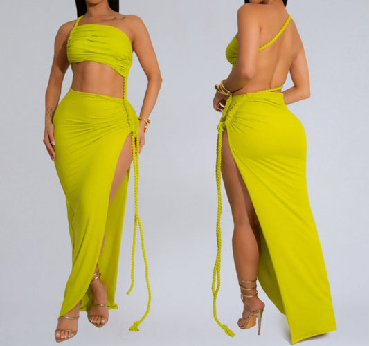 Trenza One Shoulder dress