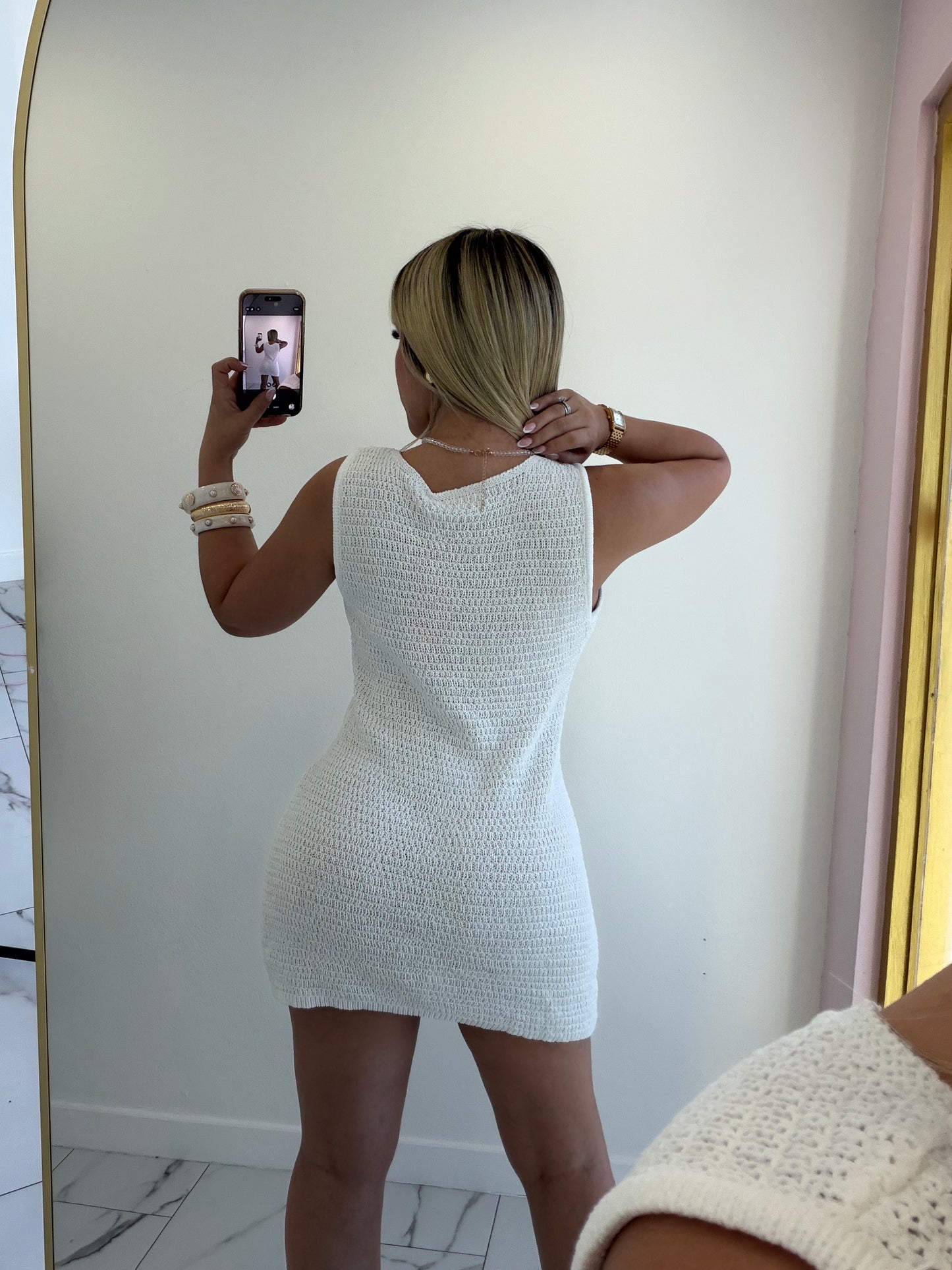 Shell crochet dress