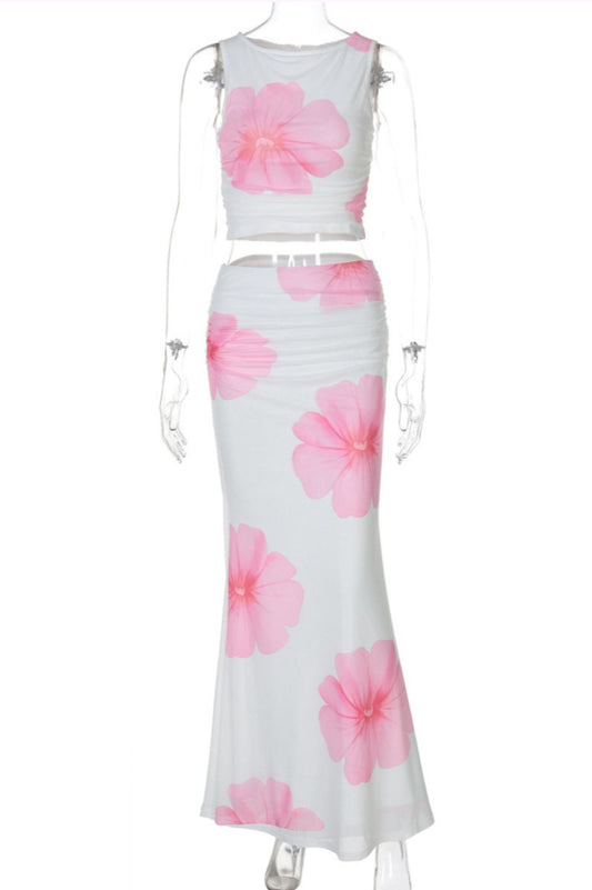 Maxi Skirt flower set