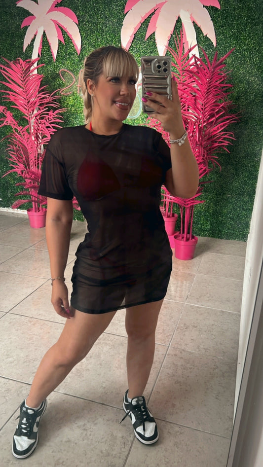 Mesh Dress oversize