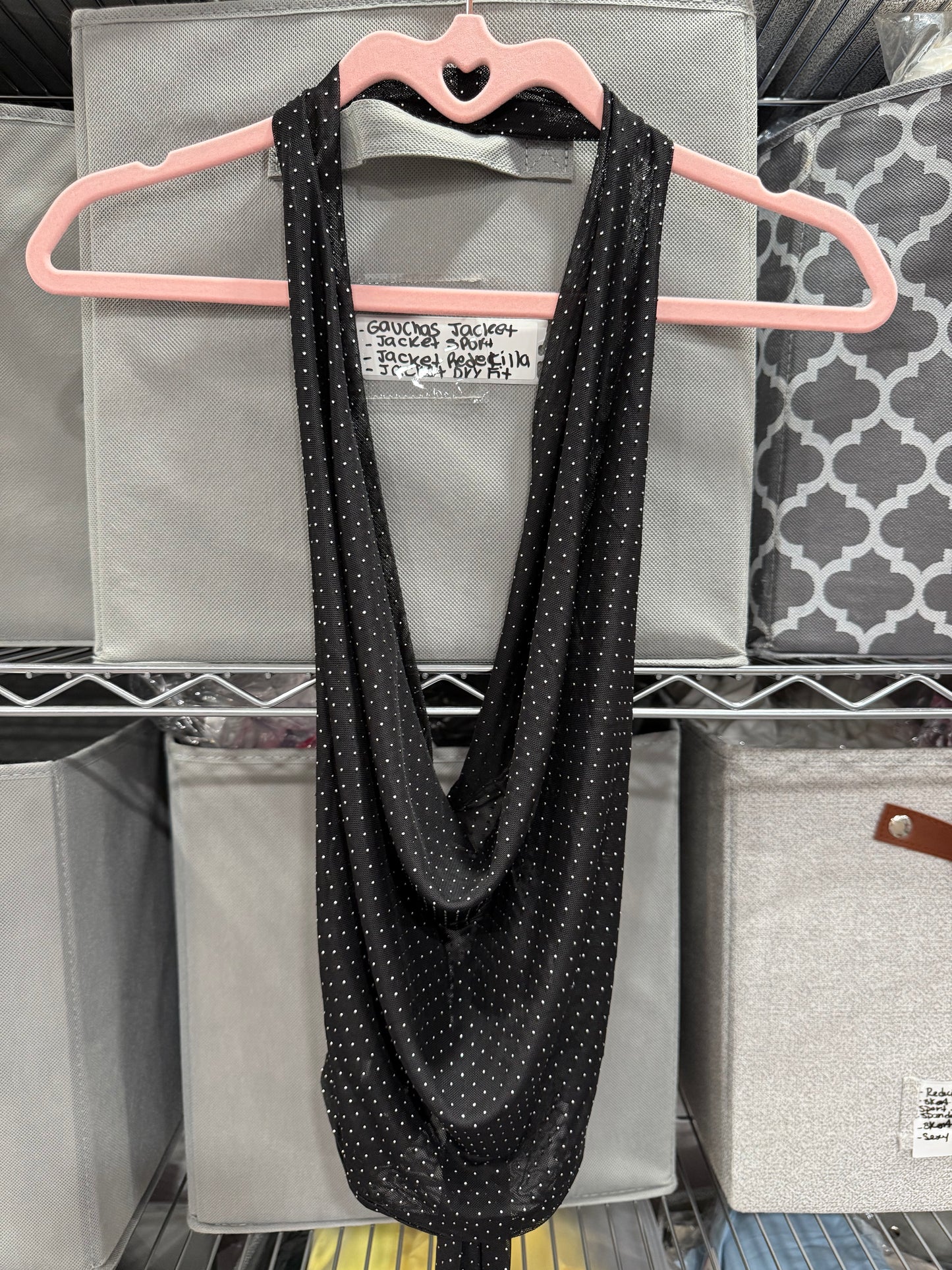 Mesh dot Halter top