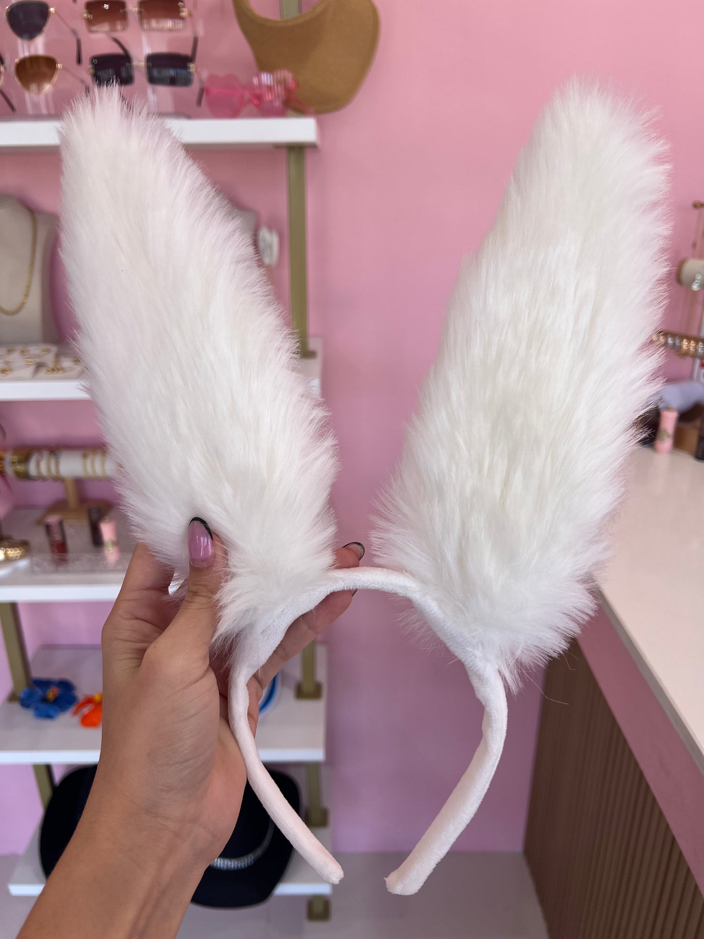 Fluffy bunny orejitas disfraz